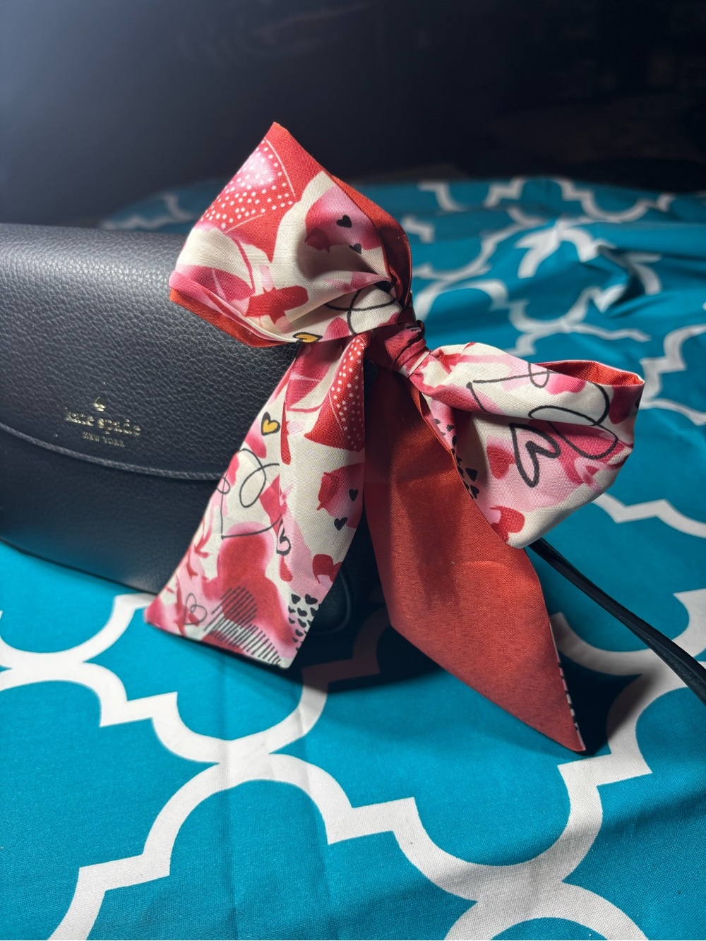 New Women's Floral Scarf Tie Twilly Purse Bag 2.5” x 35” Motivational Quote